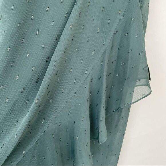 NORDSTROM DRESS Willows Forest Green Drape Dress - Picture 5 of 11